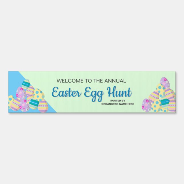 Personalized Annual Easter Egg Hunt Sign (Front)