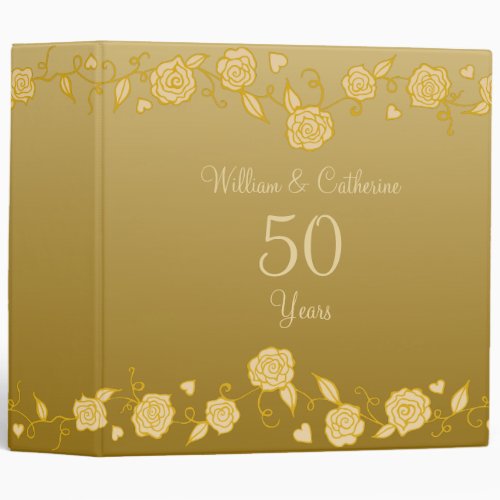 Personalized Antique Anniversary Binder