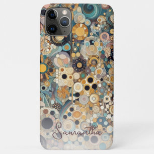 Personalized Antique Art Nouveau Style Floral iPhone 11 Pro Max Case