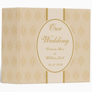 Personalized Antique Lace Wedding Scrapbook Gift 3 Ring Binder