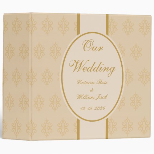 Personalized Antique Lace Wedding Scrapbook Gift 3 Ring Binder
