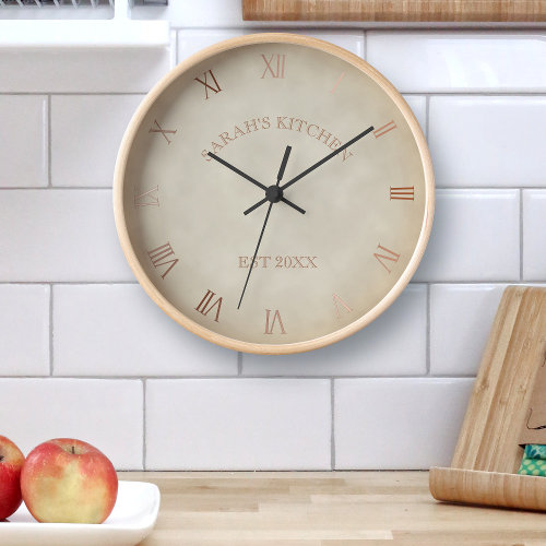 Personalized Antique Look Kitchen Country House Clock
