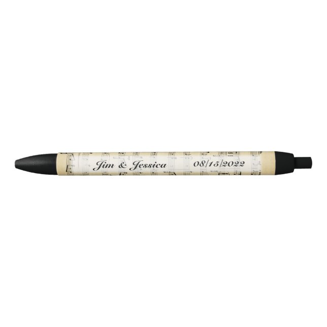 Personalized Antique Music Theme Pen (Front)