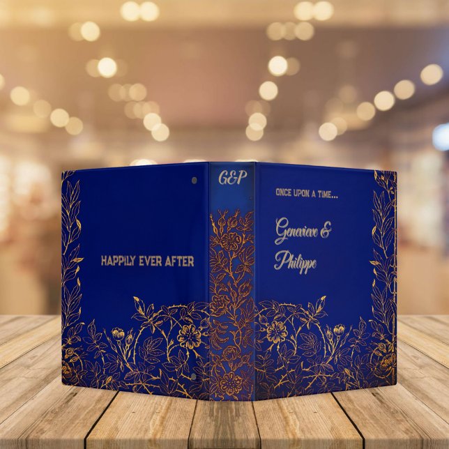 Personalized Antique Romance -  Blue  Binder (Creator Uploaded)