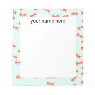 Personalized Ants Stationery Notepad