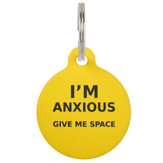 Personalized Anxious Dog ID Tag – Give Me Space