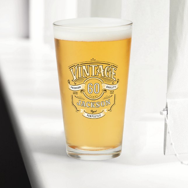 Personalized Any Age Vintage Aged To Perfection Glass (Personalized Any Age Vintage Aged To Perfection Glass)