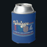 Personalized Any Age Vintage Custom Photo Birthday Can Cooler<br><div class="desc">Add a touch of classic nostalgia to your birthday party with our Personalized Any Age Vintage Custom Photo Can Cooler! Whether you're celebrating a milestone like a 70th, 80th, or 90th birthday, or hitting the milestones of 21st, 30th, 40th, 50th, or 60th, our can cooler is the perfect party favor....</div>
