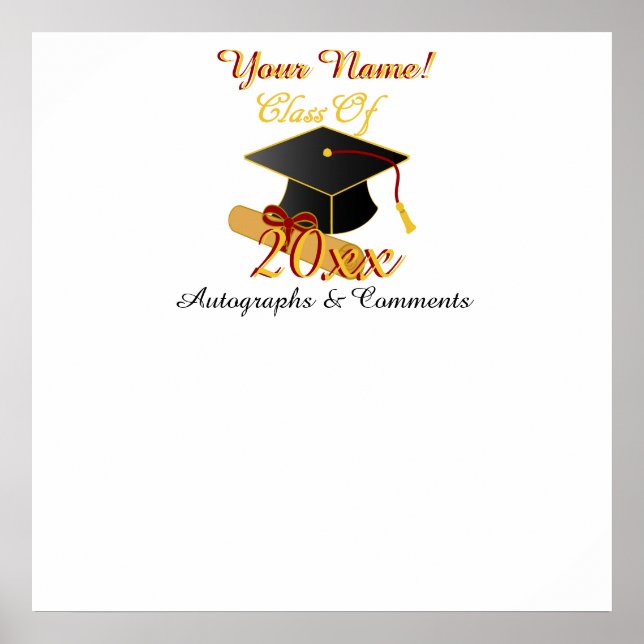 Personalized ANY Class Year Autograph Poster (Front)