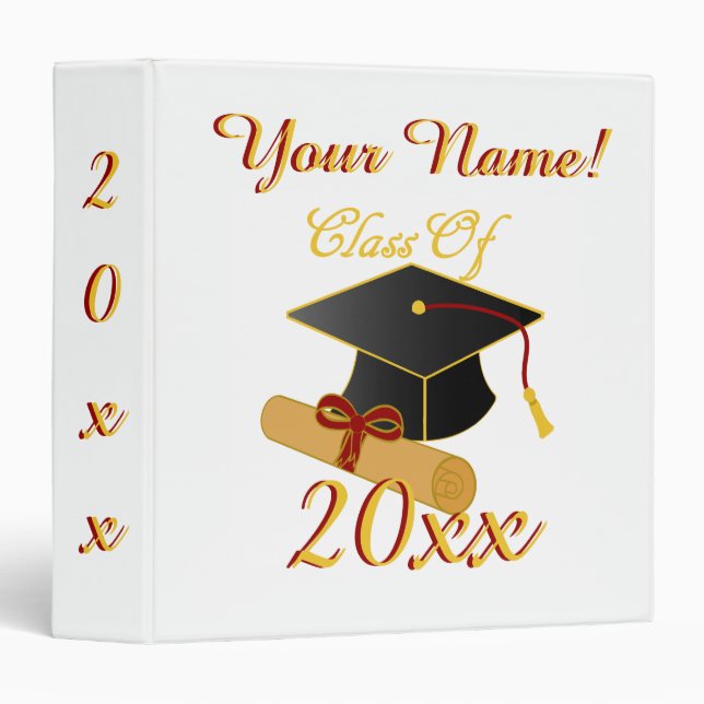 Personalized ANY Class Year Memories Binder (Front/Spine)