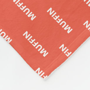 Personalized Any Color Cat Name Fleece Blanket