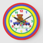 Personalized (any Name) Child&#39;s Clock With Numbers at Zazzle