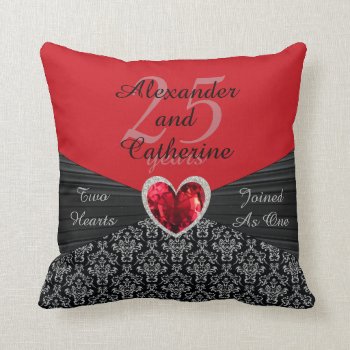 Personalized Any Number Anniversary Pillow by ChickiePlates at Zazzle