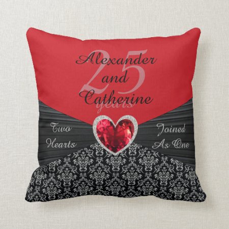 Personalized Any Number Anniversary Pillow