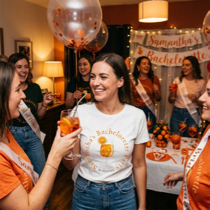Personalized Aperol Spritz Bachelorette Party Tri-Blend Shirt