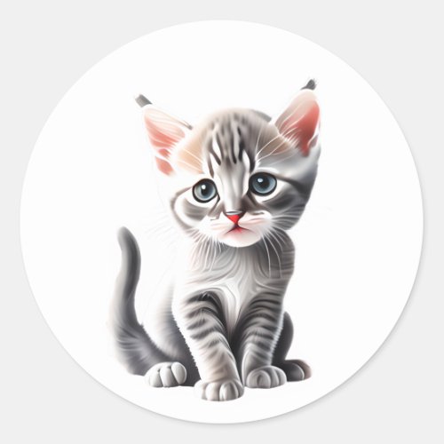 Personalized Aphrodite _ Cyprus Cat Kitten Classic Round Sticker
