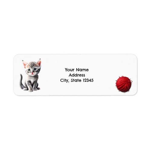 Personalized Aphrodite _ Cyprus Cat Kitten Label