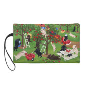 Personalized Apple Farm Labradors Wristlet Purse (Back)