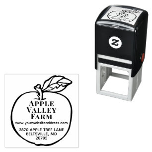 Personalized Apple Growers Orchard Return Address Self-inking Stamp