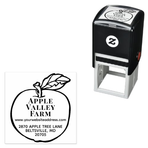 Personalized Apple Growers Orchard Return Address Self_inking Stamp