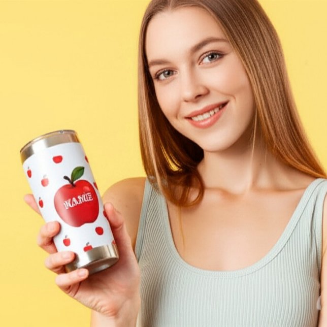 Personalized Apple Teacher Gift - Custom Name  Insulated Tumbler (Creator Uploaded)