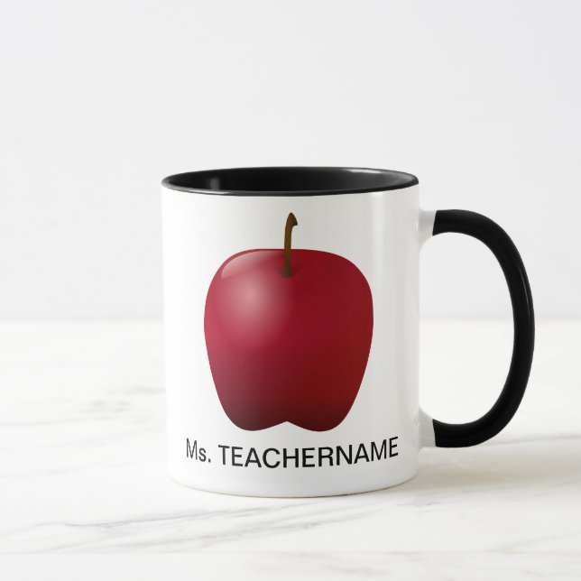 Personalized Apple Teacher Mug (Right)
