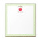Personalized Apple Teacher Notepad, Green