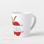 Personalized apple teacher's mug (Right Angle)