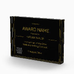 Personalized Appreciation Recognition Excellence Acrylic Award<br><div class="desc">Personalized Black and Gold Appreciation Recognition Excellence Add Logo Acrylic Award</div>