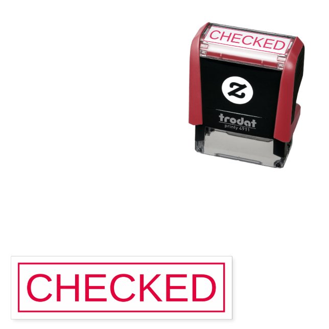 Personalized Approval Checked Stamp Self Ink Desig (In Situ)
