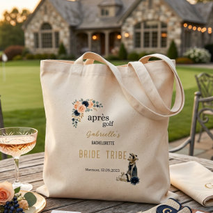 Personalized Après Golf Bachelorette Bride Tribe Tote Bag
