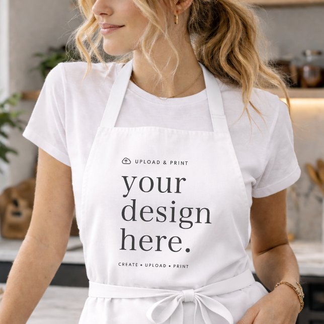 Personalized Apron | Design Upload Custom Aprons (Upload your artwork and turn this apron into branded workwear, custom merch, or a stylish gift)