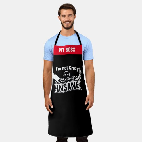 Personalized Aprons Creatively Insane Foodie Apron