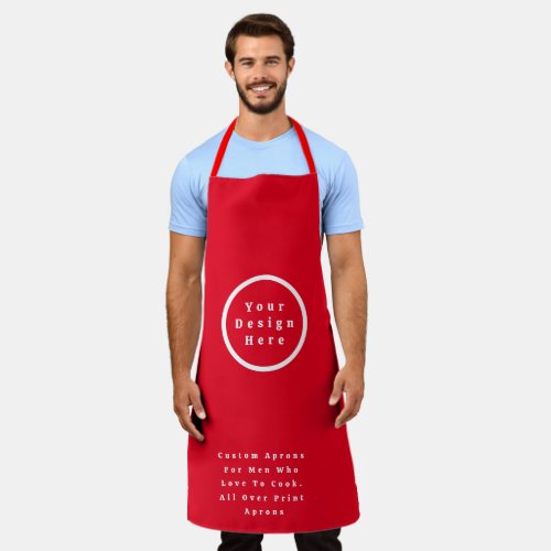 Personalized Aprons For Men Who Love To Cook Apron
