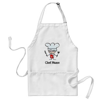 Personalized Aprons With Chef Name by cookinggifts at Zazzle