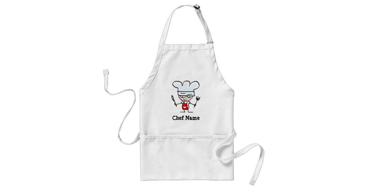Personalized aprons with chef name | Zazzle