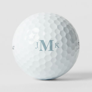 Personalized Aqua Blue Monogram Titleist Pro VI Golf Balls
