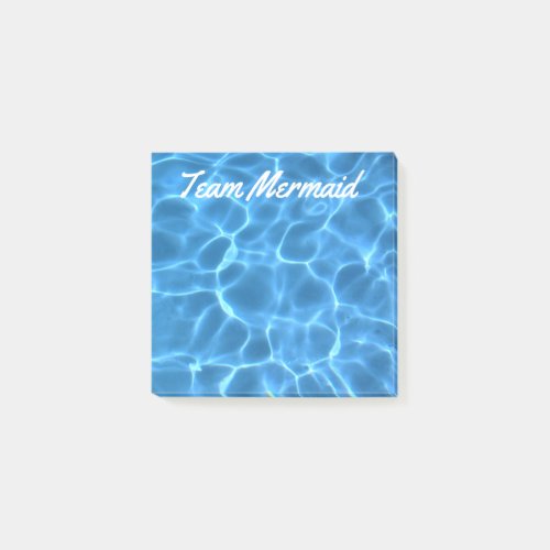 Personalized Aqua Blue Swimming Pool Post_it Notes