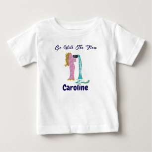Personalized Aquarius Zodiac Impressionist Toddler Baby T-Shirt