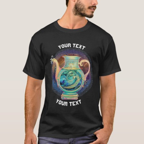 PERSONALIZED Aquarius ZODIAC SIGN  T_Shirt