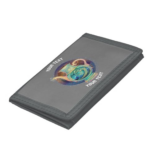 PERSONALIZED Aquarius ZODIAC SIGN  Trifold Wallet