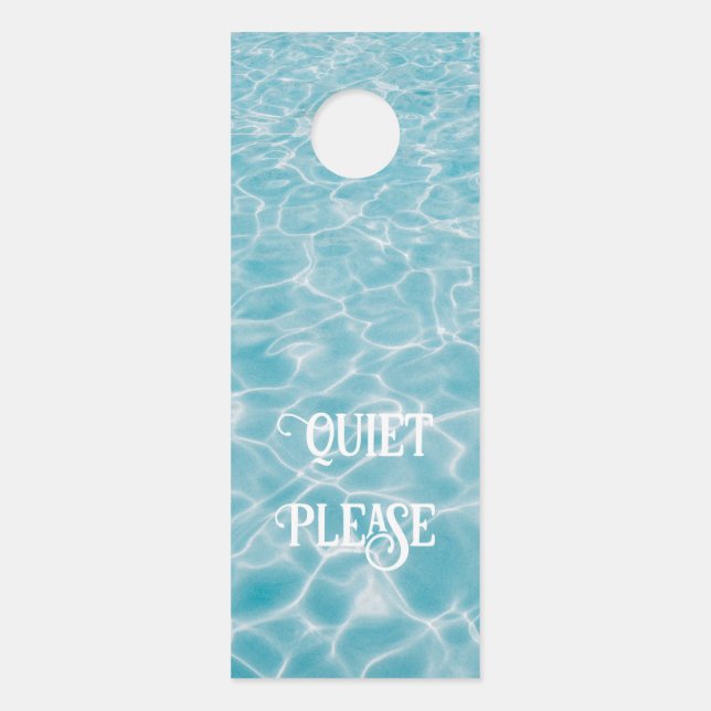 Personalized Aquatic Pool Reflections Door Hanger (Front)