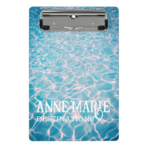 Personalized Aquatic Summer Pool Mini Clipboard