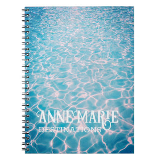 Personalized Aquatic Summer Pool Notebook