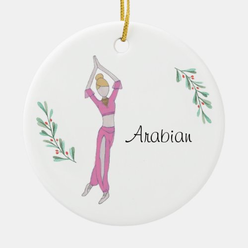 Personalized Arabian Keepsake  Ceramic Ornament