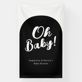 Personalized Arch Oh Baby Photo Wall Shower Banner