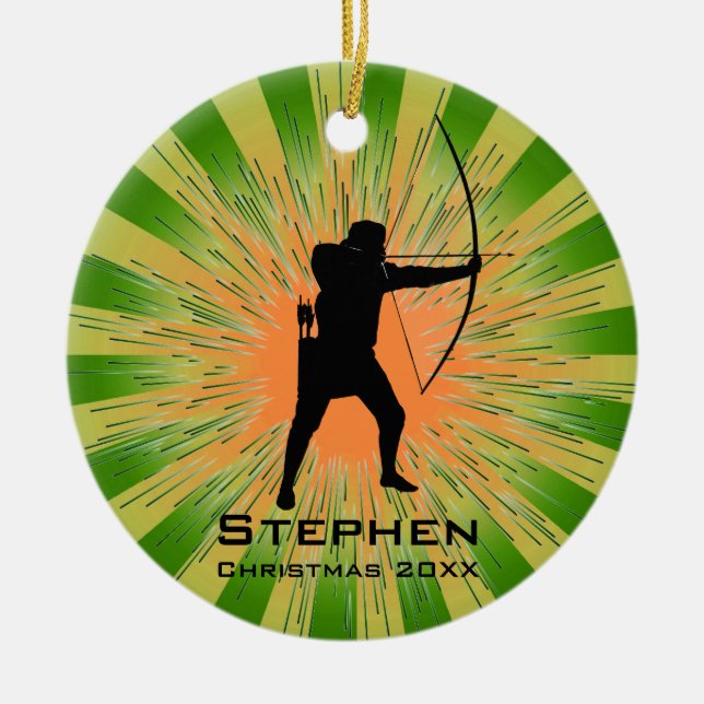 Personalized Archery Ornament (Front)