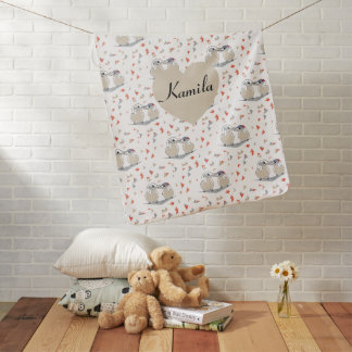 Personalized Arctic Tern Baby Blanket