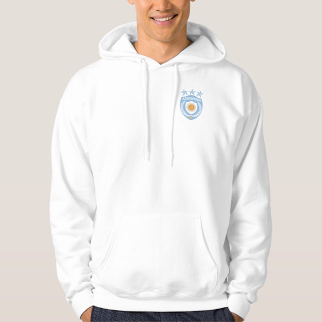 Personalized Argentina Sport Jersey Hooded Sweatsh Hoodie (Front)