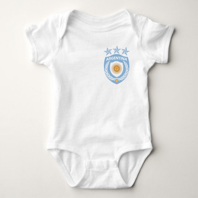 Personalized Argentina Sport Jersey Infant Creeper (Front)